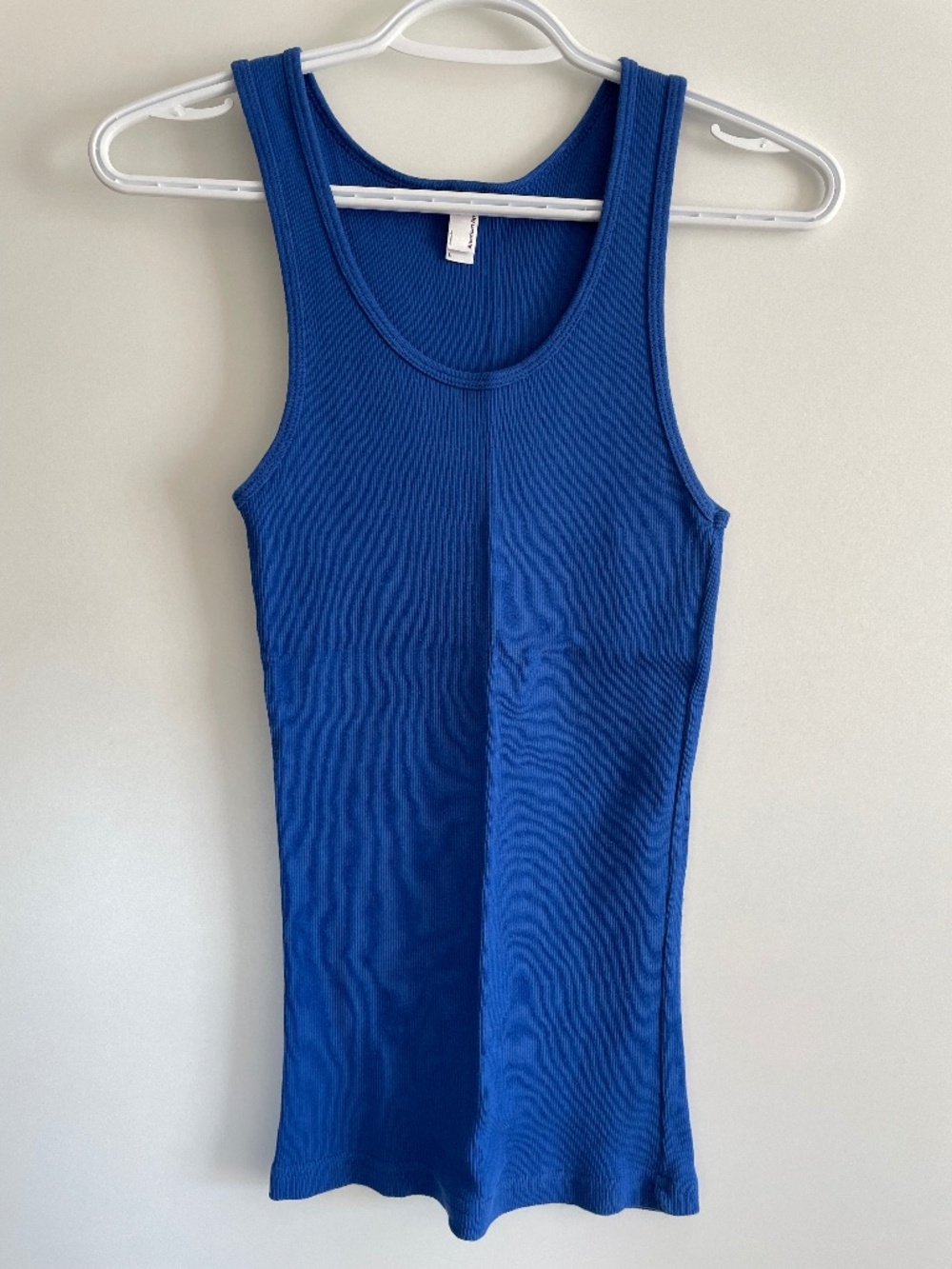 American Apparel Ribbed Royal Blue Tank